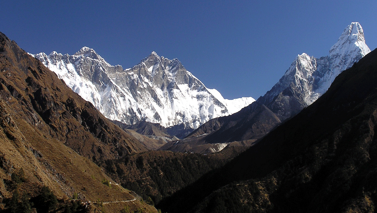 Image shows Mt. Everest in Nepal