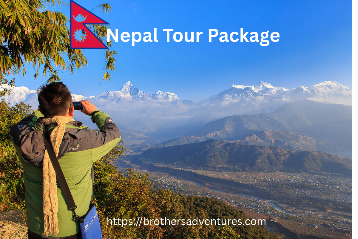 “Nepal Tour Package featuring Kathmandu UNESCO World Heritage Sites, Pokhara, Himalayan mountain views and rich Nepali culture.”