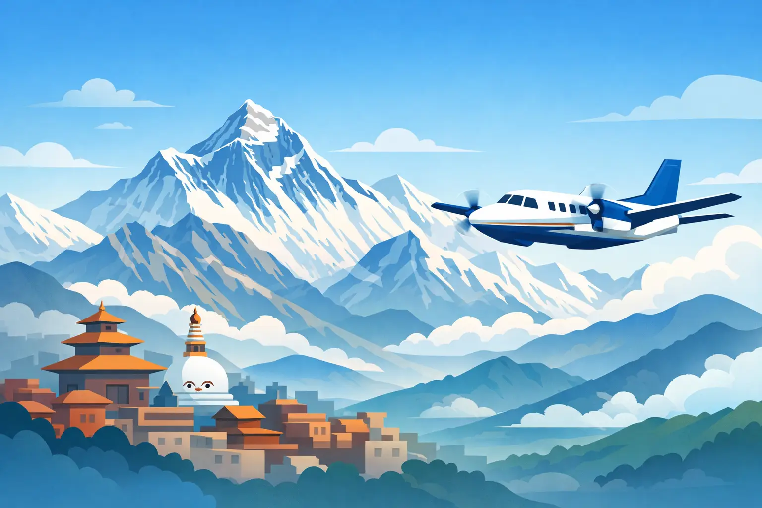 Everest Mountain Flight from Kathmandu Explained