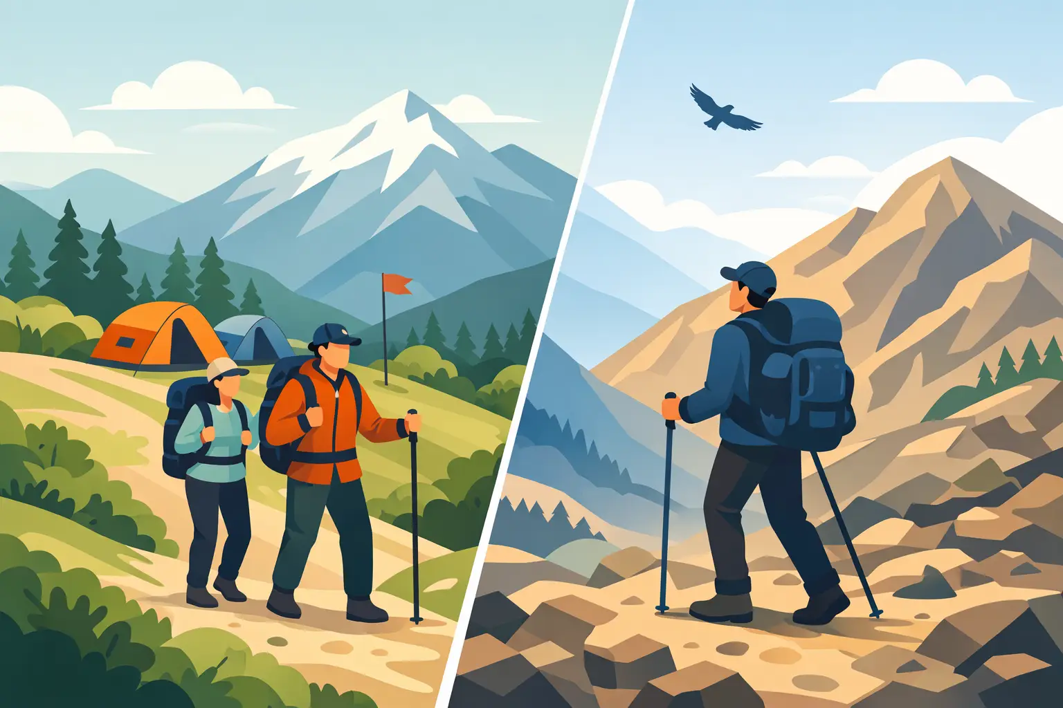 Guided Versus Independent Trekking Compared